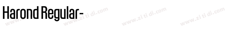Harond Regular字体转换 Harond Regular字体转换